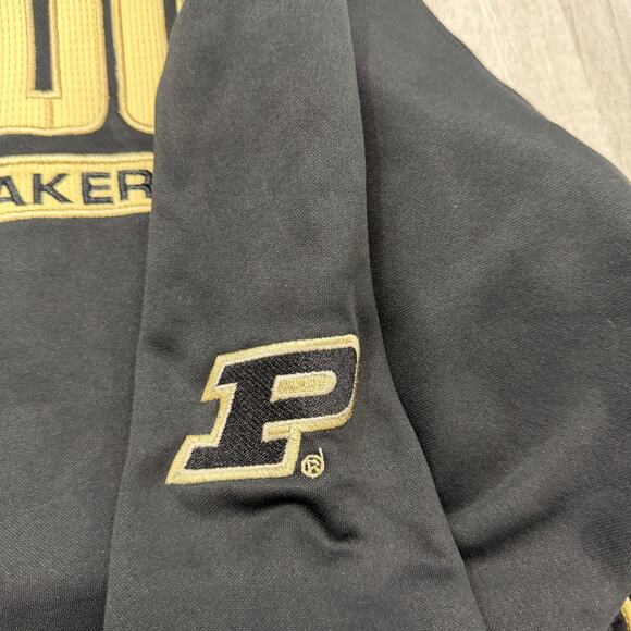 Pro Edge Purdue Boilermakers Hoodie Men's Medium Black Gold Sweatshirt NCAA - Picture 4 of 8